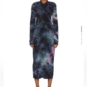 Raquel Allegra LS Tie Dye Fitted Dress